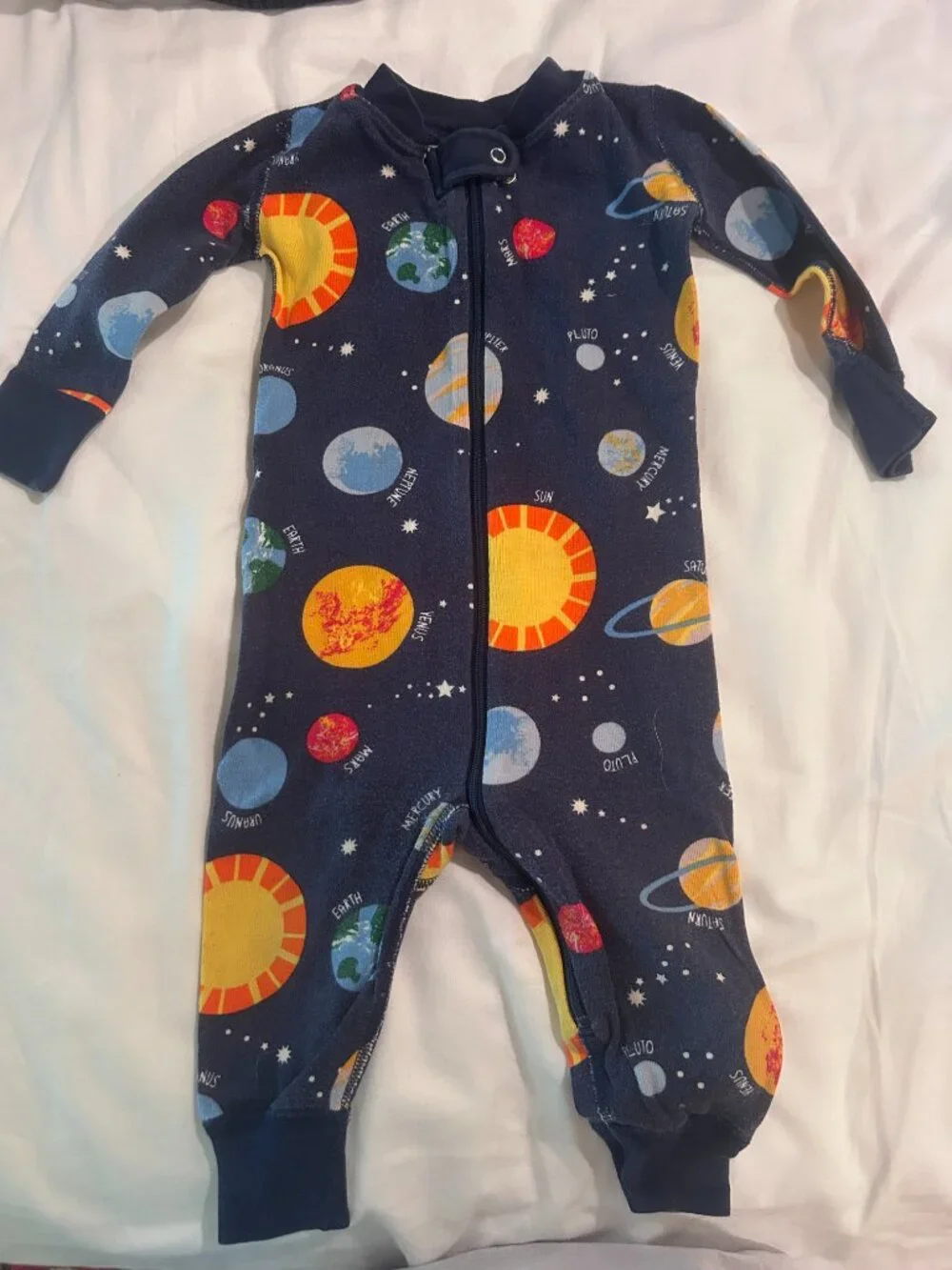 Hanna Andersson Baby Zip Sleeper In Organic Cotton 12-18mo